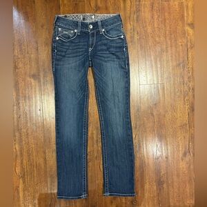 Ariat Dresden Jeans Women’s 28R Real Mid Rise Straight Denim